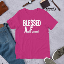 Load image into Gallery viewer, Blessed AF -w- Short Sleeve Unisex T-Shirt