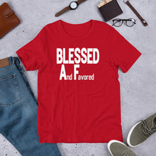 Load image into Gallery viewer, Blessed AF -w- Short Sleeve Unisex T-Shirt