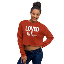 Load image into Gallery viewer, Loved AF -w- Crop Sweatshirt
