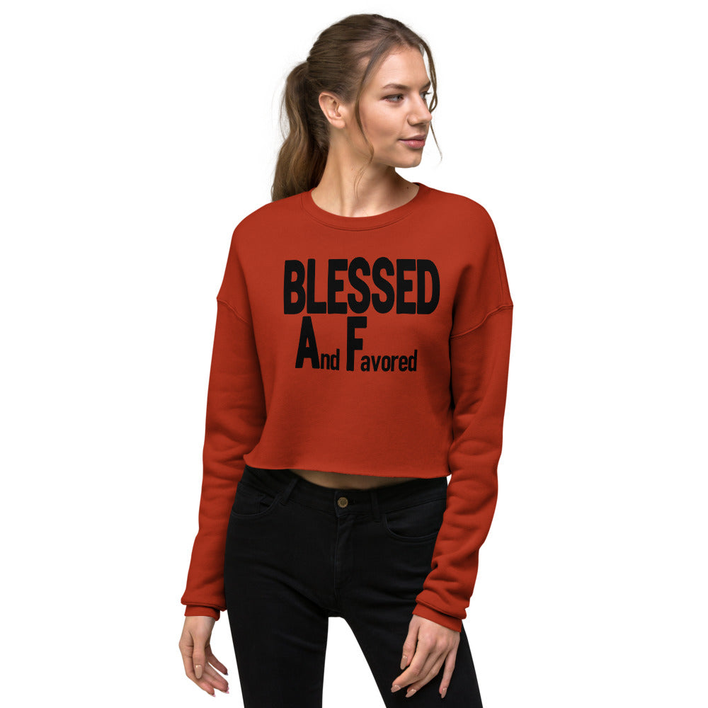 Blessed AF Crop Sweatshirt