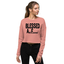 Load image into Gallery viewer, Blessed AF Crop Sweatshirt
