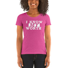 Load image into Gallery viewer, I Know My Worth -w- Ladies&#39; short sleeve t-shirt
