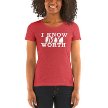 Load image into Gallery viewer, I Know My Worth -w- Ladies&#39; short sleeve t-shirt
